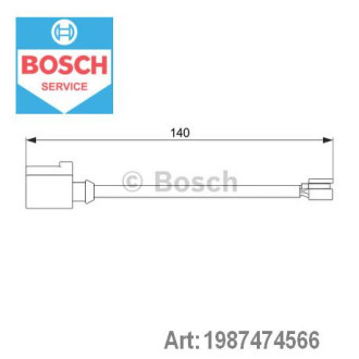 Датчик зносу гальмівних колодок Bosch