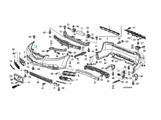 Бампер передній HONDA/ACURA 04711SEPA70ZZ