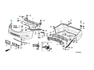 Бампер передній HONDA/ACURA 04711TA0A90ZZ