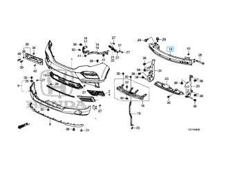 Підсилювач бамперу переднього HONDA/ACURA 71130TZ5A00