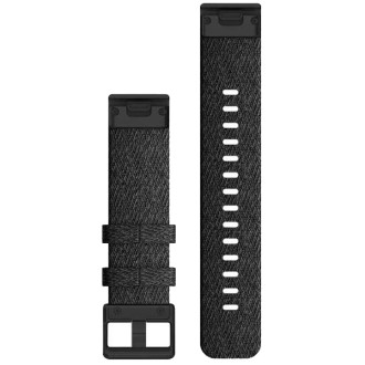 fenix 6s 20mm QuickFit Heathered Black Nylon with Black Hardware, ремінець