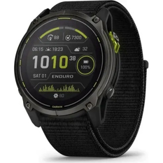 Смарт-годинник Garmin Enduro Enduro 3 Crbn Gry DLC Ti wBlk Sport Loop Band GPS
