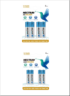 Батарейка NECTIUM AAA / (LR03) 1,5V (уп.4шт.)