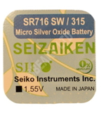 Батарейка SEIZAIKEN 399 / SR927W 55mAh (уп.1шт.)