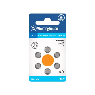 Батарейка WESTINGHOUSE A13 1,45V (уп.6шт.)