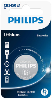 Батарейка PHILIPS CR2450 (уп.1шт.)