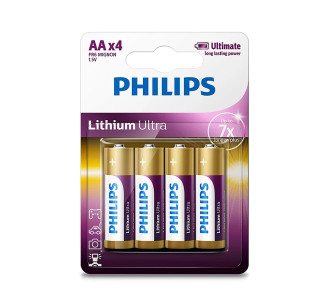 Батарейка PHILIPS AA / (FR6) (уп.4шт.)