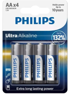 Батарейка PHILIPS AA / (LR6) (уп.4шт.)
