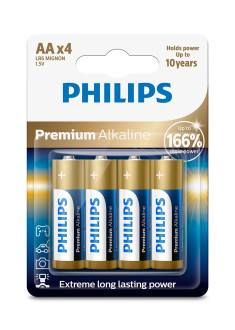 Батарейка PHILIPS AA / (LR6) (уп.4шт.)