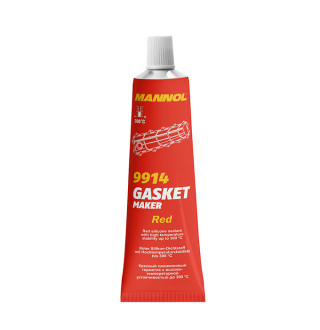 Герметик прокладок Silicone-Gasket rot 9914