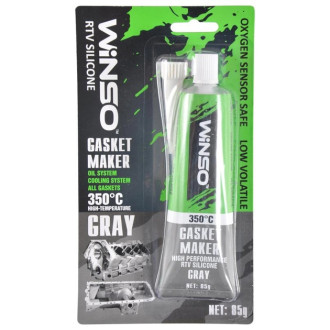 Герметик прокладок GASKET MAKER GRAY 85g +350⁰С Силіконовий герметик прокладок професійний сірий WINSO 310100