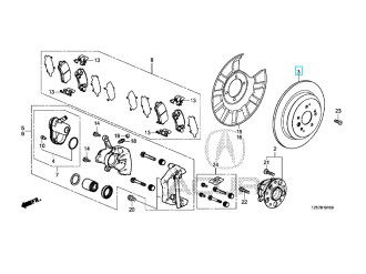 Диск гальмівний HONDA/ACURA 42510TZ5H00