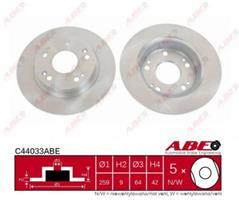 Диск гальмівний Abe C44033ABE