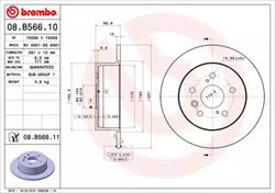 Диск гальмівний Brembo 08B56611