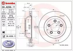 Диск гальмівний Brembo 09A05611