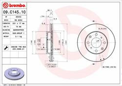 Диск гальмівний Brembo 09C14510