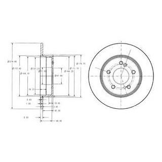 Диск гальмівний Delphi BG3326C