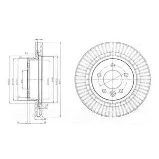 Диск гальмівний Delphi BG9006C