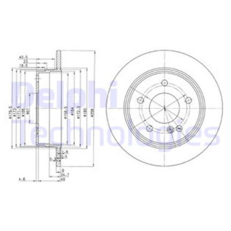 Диск гальмівний Delphi BG2761