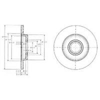 Диск гальмівний Delphi BG3416