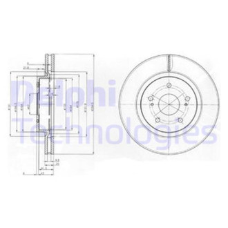 Диск гальмівний Delphi BG4131