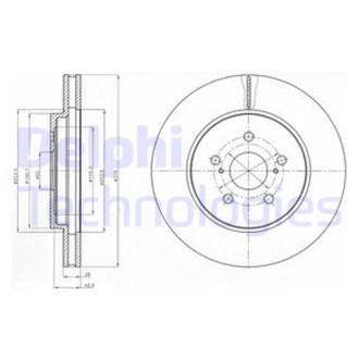 Диск гальмівний Delphi BG4253
