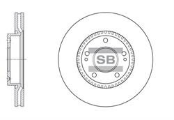 Диск гальмівний Sangsin SD1056