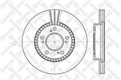 Диск гальмівний Stellox 60202622VSX