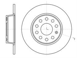 Диск гальмівний Remsa 6134000
