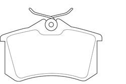 Колодки гальмівні, комплект Wagner WBP20961A