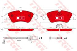 Колодки гальмівні, комплект TRW GDB1768DTE