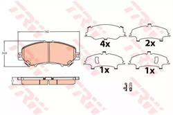 Колодки гальмівні, комплект TRW GDB3622