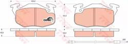 Колодки гальмівні, комплект TRW GDB327
