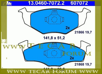 Колодки гальмівні, комплект VAG 1H0698151A