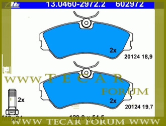 Колодки гальмівні, комплект VAG 701698151C