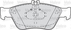 Колодки гальмівні диск. перед. MB E-class (W210) VALEO 598357