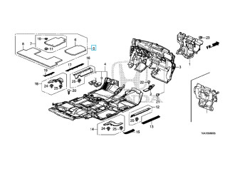 Килимки салону, комплект HONDA/ACURA   