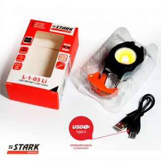 Ліхтар ручний LED Stark L-1-03 Li, 5Вт, COB, 700Лм, 400мАг акумулятор