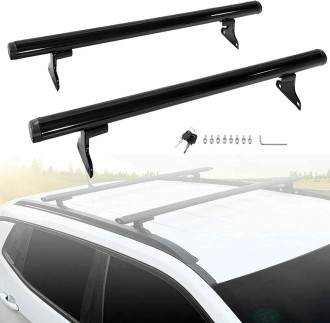 Перемички на рейлінги Jeep Compass 2011-2016 OEM, Чорні Xukey YHB005