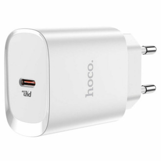 Мережевий зарядний пристрій HOCO N14 Smart Charging single port PD20W charger White