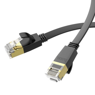Кабель HOCO US07 General pure copper flat network cable(L=10M) Black