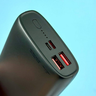 Зовнішній акумулятор HOCO J122A Respect 22.5W+PD20W fully compatible power bank(20000mAh) Black