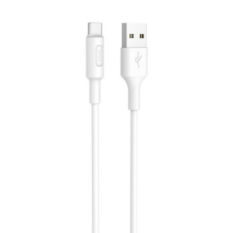 Кабель HOCO X25 USB to Type-C 2A, 1m, PVC, PVC connectors, White