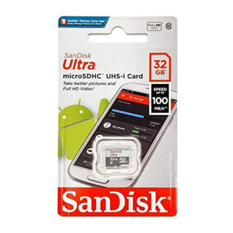 MicroSDHC (UHS-1) SanDisk Ultra 32Gb class 10 A1 (100Mb/s) SanDisk