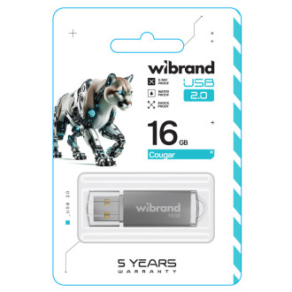 Flash Wibrand USB 2.0 Cougar 16Gb Silver Wibrand