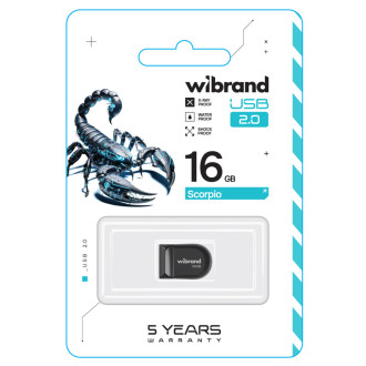 Flash Wibrand USB 2.0 Scorpio 16Gb Black Wibrand