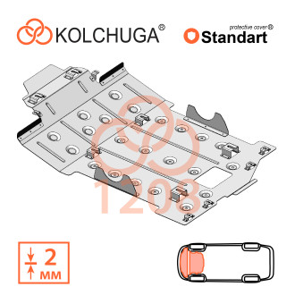 Захист двигуна Toyota Land Cruiser 2021- Kolchuga Standart (1.1208)