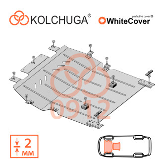 Захист двигуна Opel Combo E Life 2018- Kolchuga WhiteCover (4.0912)