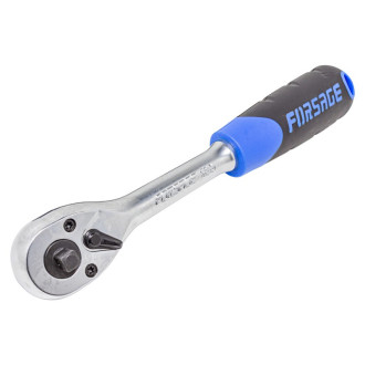 FORSAGE Тріскачка 1/4"-3/8" (72 зуб.) реверсивна двостороння з прогумованим руків'ям (L-200мм) Forsage F-802321