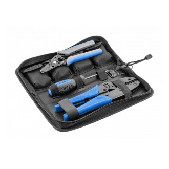 HOEGERT Набір кліщів зі змінними матрицями для обжиму електричних затискачів HOEGERT 3 